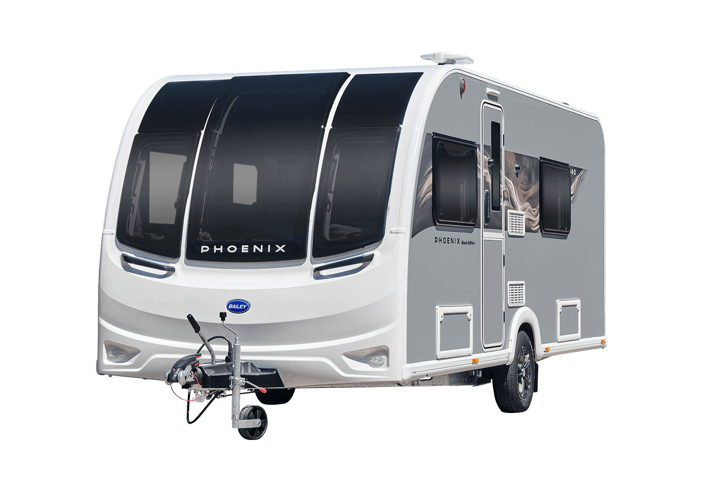 Bailey Phoenix Black Edition 640 exterior three-quarter view