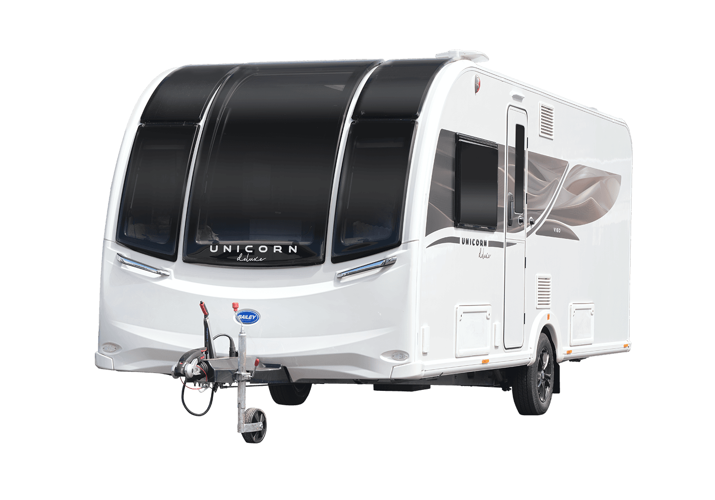 Bailey Unicorn Deluxe Vigo exterior three-quarter view