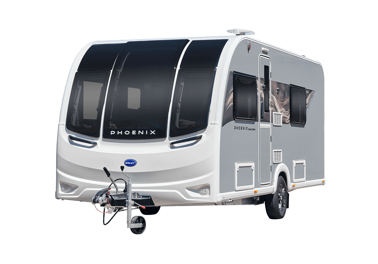 Bailey Phoenix Black Edition 642 exterior three-quarter view