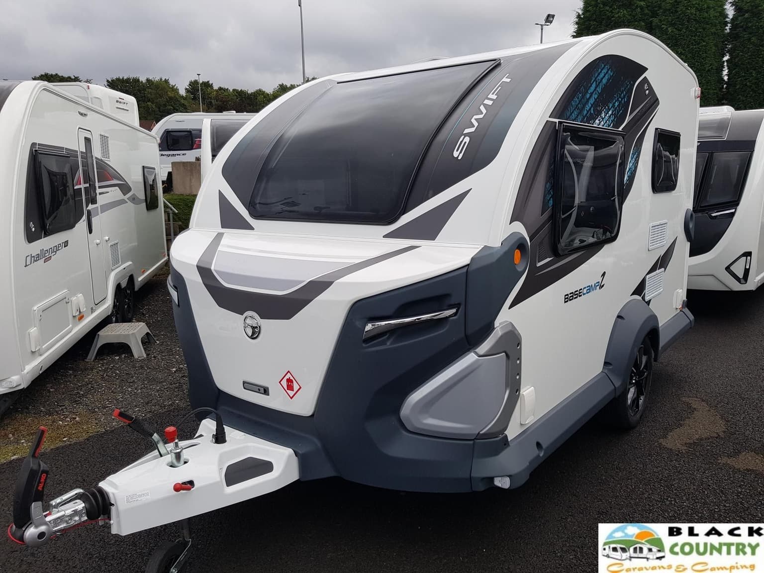 Swift Caravan Rear 2025 Swift Basecamp 2 - SOLD | Black Country Caravans & Camping